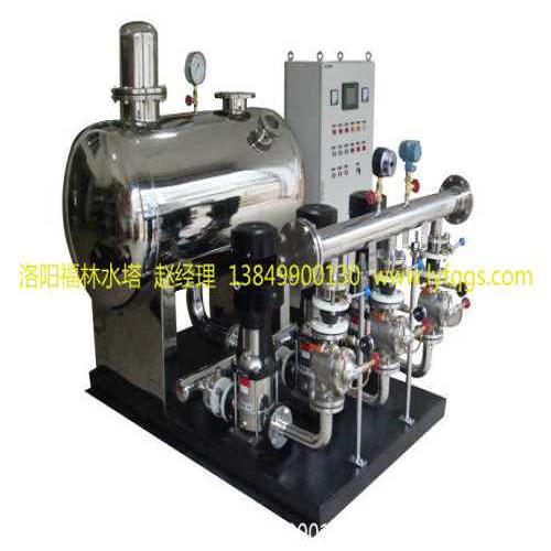 洛陽無塔供水設備批發 河南供水新方案與洛龍區福林水塔加工廠高清圖解